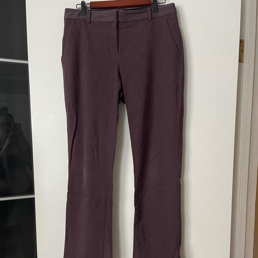 Express maroon size 10 boot cut dress pants